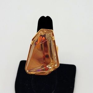 VITA FEDE 24k GOLD Ring with Clear Reisen New